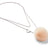 Necklace Pom Pom  Peach Pink