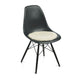 Short Wool Curly Sheepskin Seat Cover | Ø38 cm