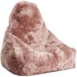 Sheepskin Bean Bag Chair | Long Wool | 100x100x80 cm Rosa