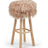Theo Bar Stool + Cover | Oak Legs | Tibet Sheepskin