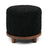 Simon Stool | Short Wool | D46xH42 cm Black