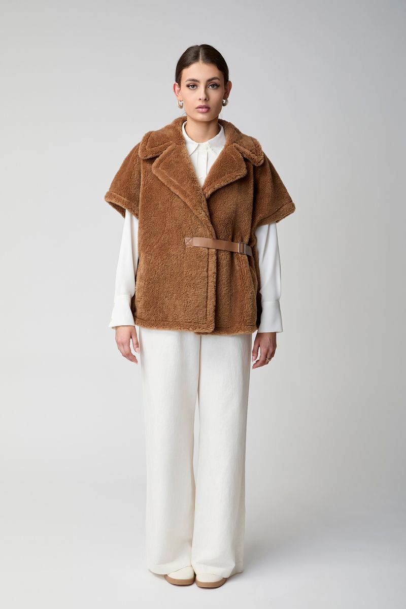 Elvira Poncho Taupe