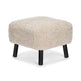 Emily Foot Rest | Short Wool Pearl
