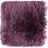 Long-Wool Sheepskin Cushion | 35x35 cm Aubergine