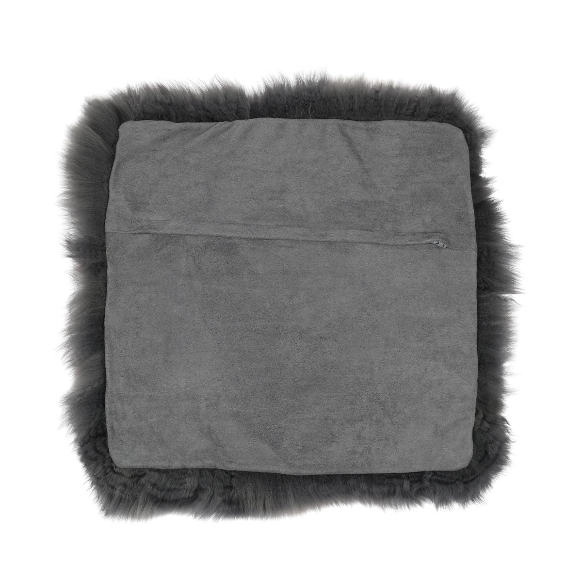 Cushion Cover | Long Wool | New Zealand | 40x40 cm Steel