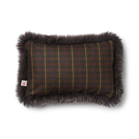 One Side Cushion | LW | 34x52 cm Kilberry Fir-Dark Green/Walnut