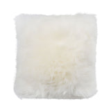 Toscana Lamb Cushion | Long Wool | Doublesided White