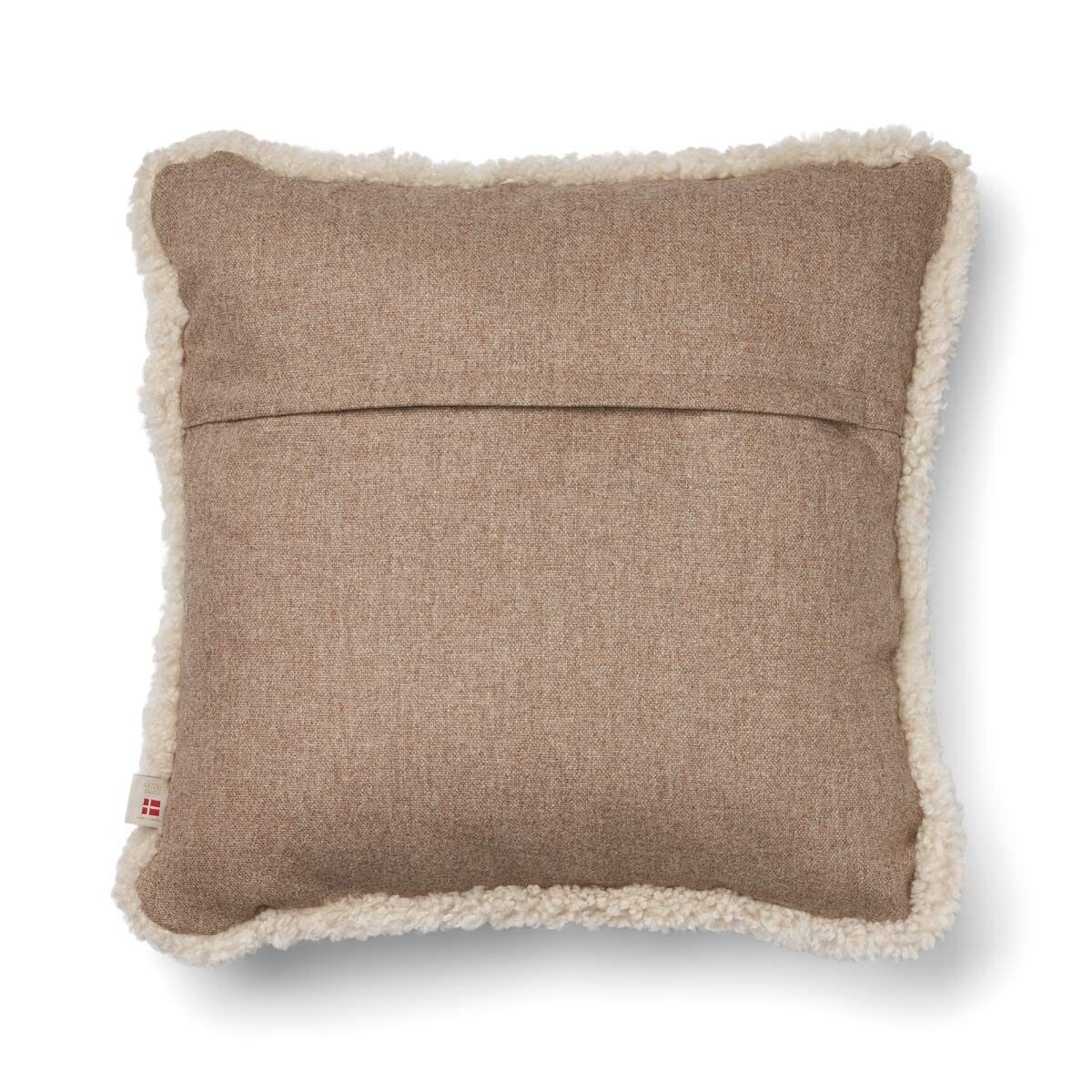 Short-Wool Sheepskin Cushion | SW trim | 52x52 cm | 34x52 cm Beige/Pearl