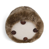 Skandi Footrest | Long Wool Sheepskin | New Zealand  Taupe