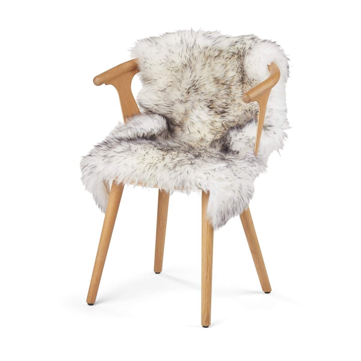 New Zealand Sheepskin | Long Wool | 100 cm Black Tip