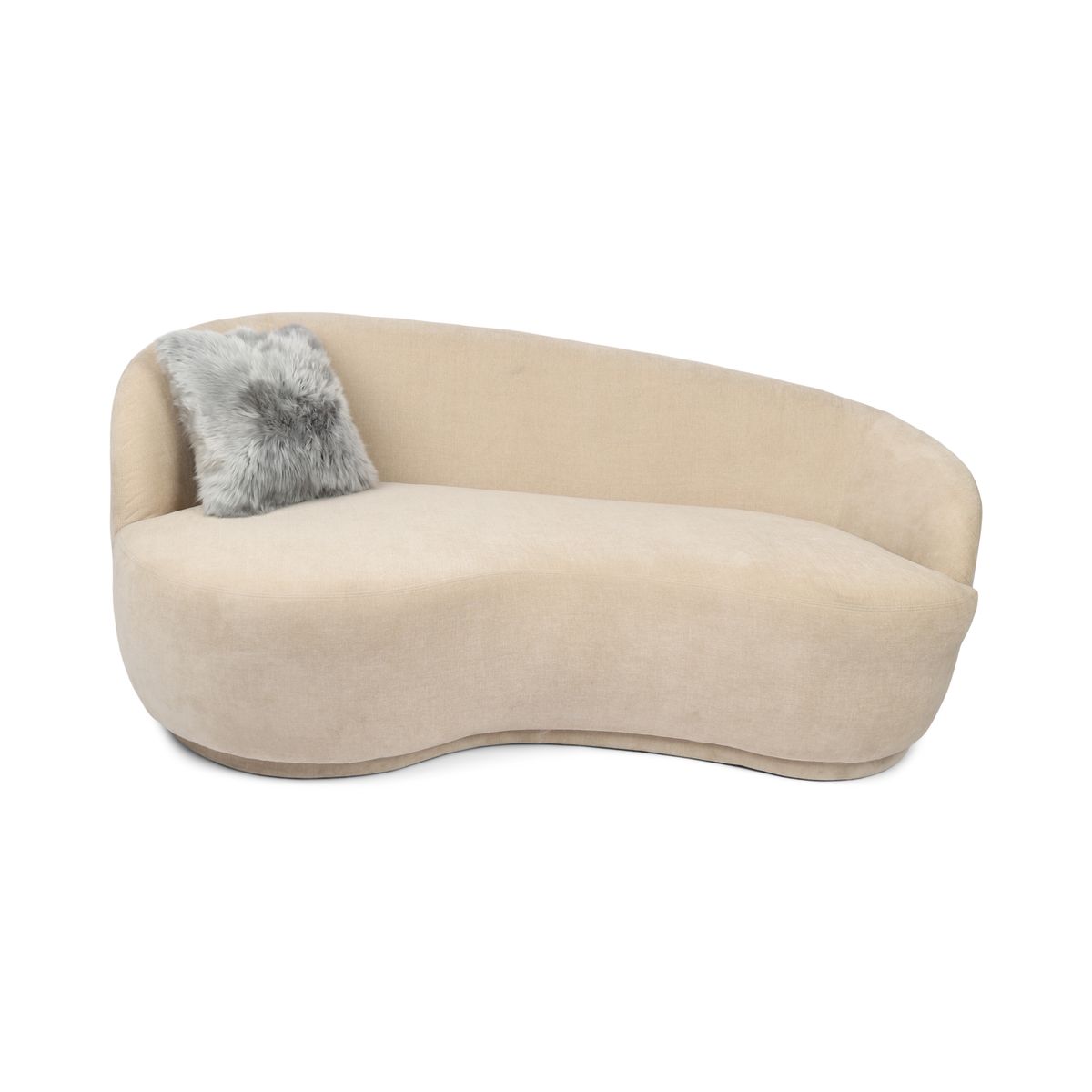 Cushion Cover | Long Wool | New Zealand | 40x40 cm Light Grey