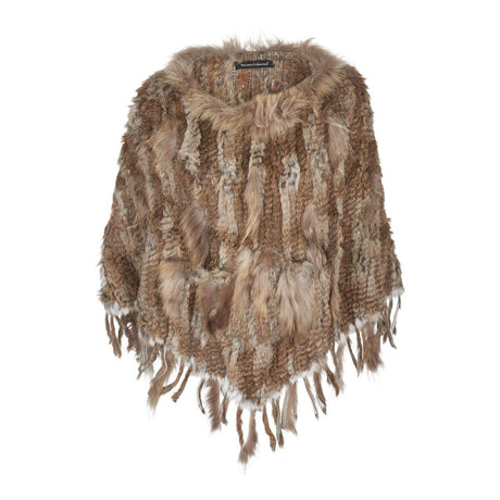 Noa Poncho Natural Brown