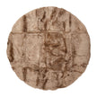 Long Wool Sheepskin Design Rug | D180 cm | D250 cm Taupe