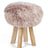 Theo Stool + Cover | Oak Legs | New Zealand Sheepskin