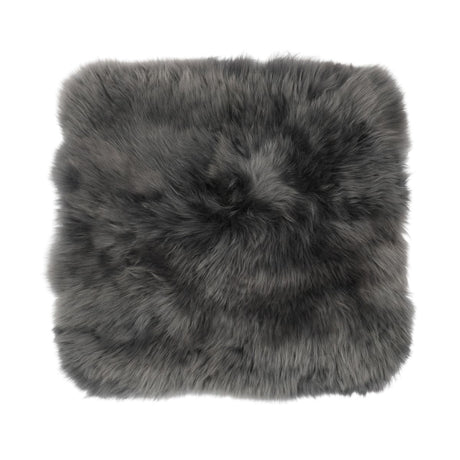Cushion Cover | Long Wool | New Zealand | 40x40 cm Steel