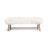 Bench with Tibetan Sheepskin | Oak Legs | 140x35x45 cm