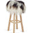 Theo Bar Stool + Cover | Oak Legs | Icelandic Sheepskin Spotted