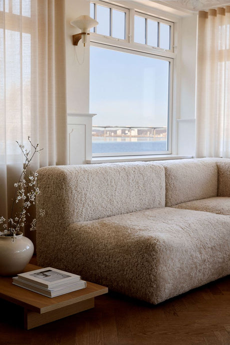 Julian Modular Sofa | Corner, Middle and End Section | New Zealand Curly Pearl