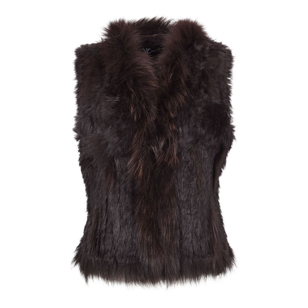 Anna Vest Dark Brown
