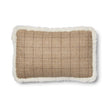 Wool Cushion Rectangular | Doublesided | Short Wool trim | 34x52 cm Oatmeal-Beige/Ivory