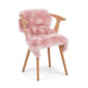 New Zealand Sheepskin | Long Wool | Dyed | 90 cm Coral Silver Pink