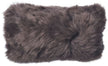 Long Wool Sheepskin Cushion | Doublesided | New Zealand | 25x50 cm Walnut