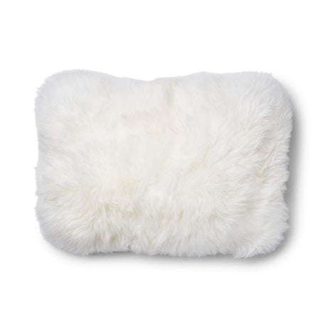 One Side Cushion | Long Wool | 34x52 cm Oatmeal-Beige/Ivory