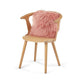 Sheepskin Cushion | Tibet | 40x40 cm Lady Pink