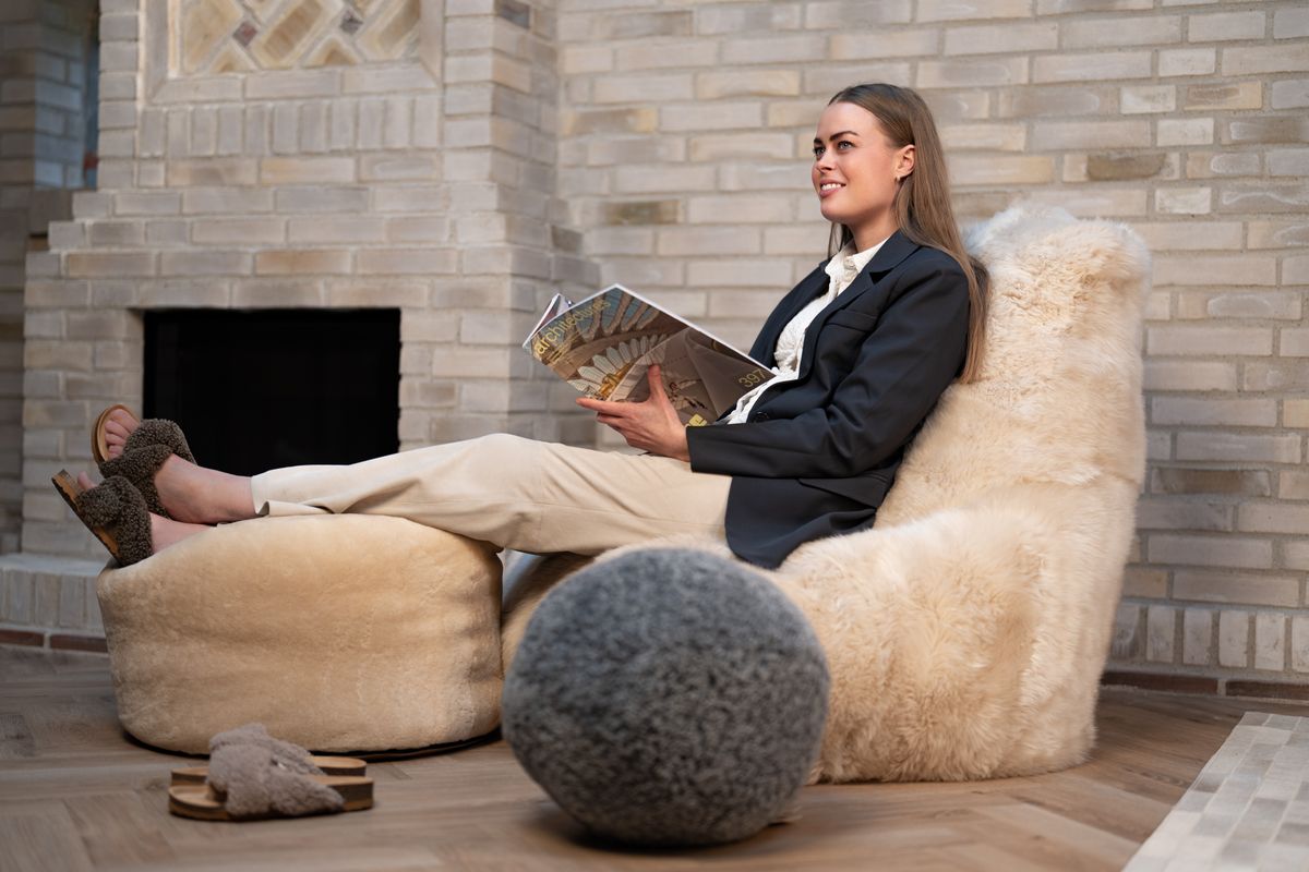 Sheepskin Bean Bag Chair - Sheepskinhouse.co.uk