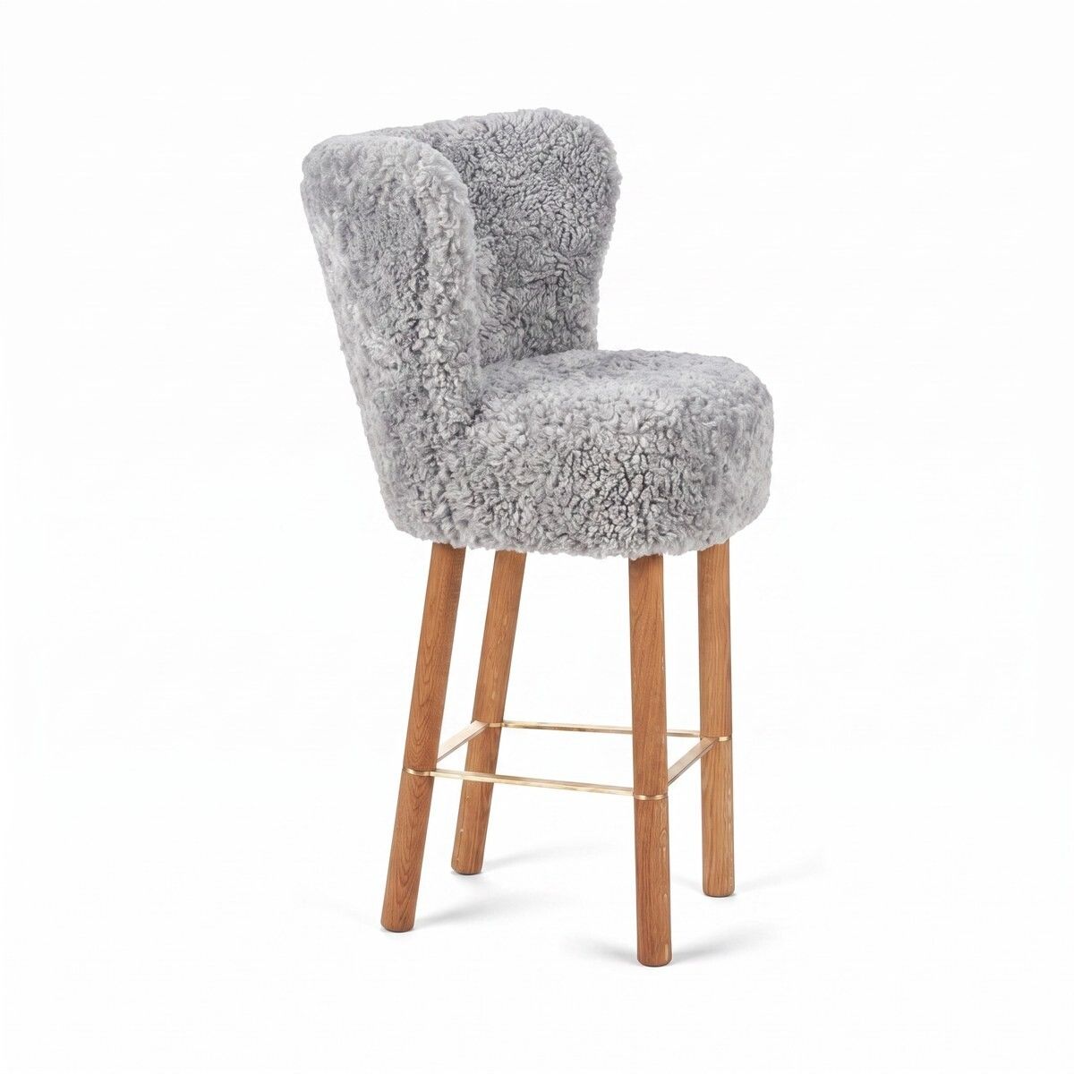 Emilia Bar Stool Light Grey
