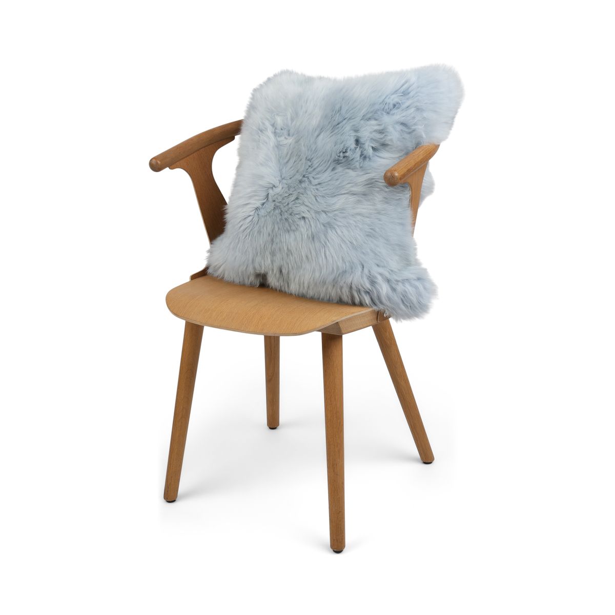 Sheepskin Cushion | Long Wool | New Zealand | 50x50 cm Blue-Grey
