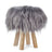 Theo Stool + Cover | Oak Legs | Icelandic Sheepskin