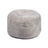 Round Moccasin Pouf | ø55xH46cm Silver Grey