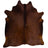 Premium Natural Cowhides | XXL Size | Brazil Natural Dark Brown