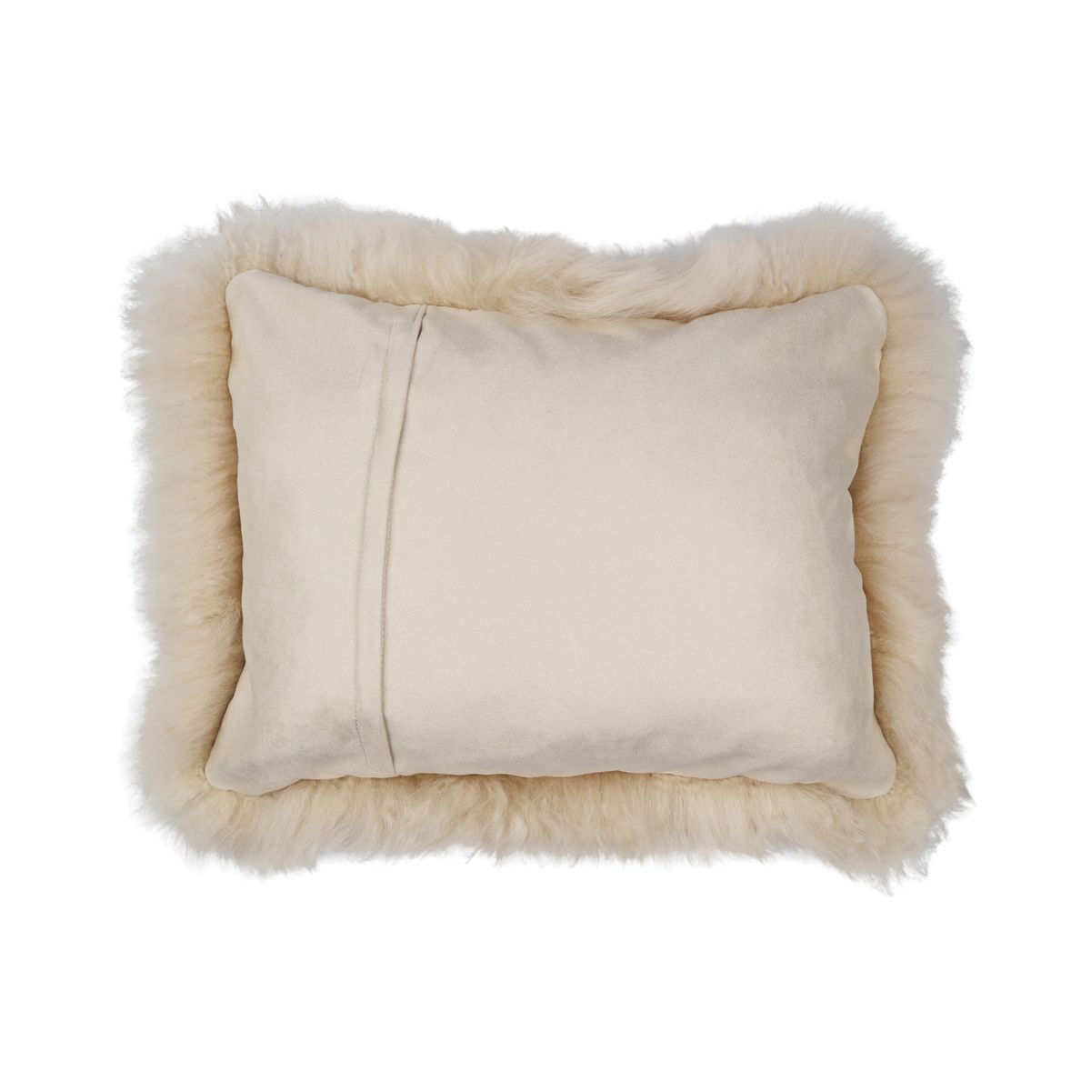 Sheepskin Cushion | Long Wool | New Zealand | 35x45 cm Linen