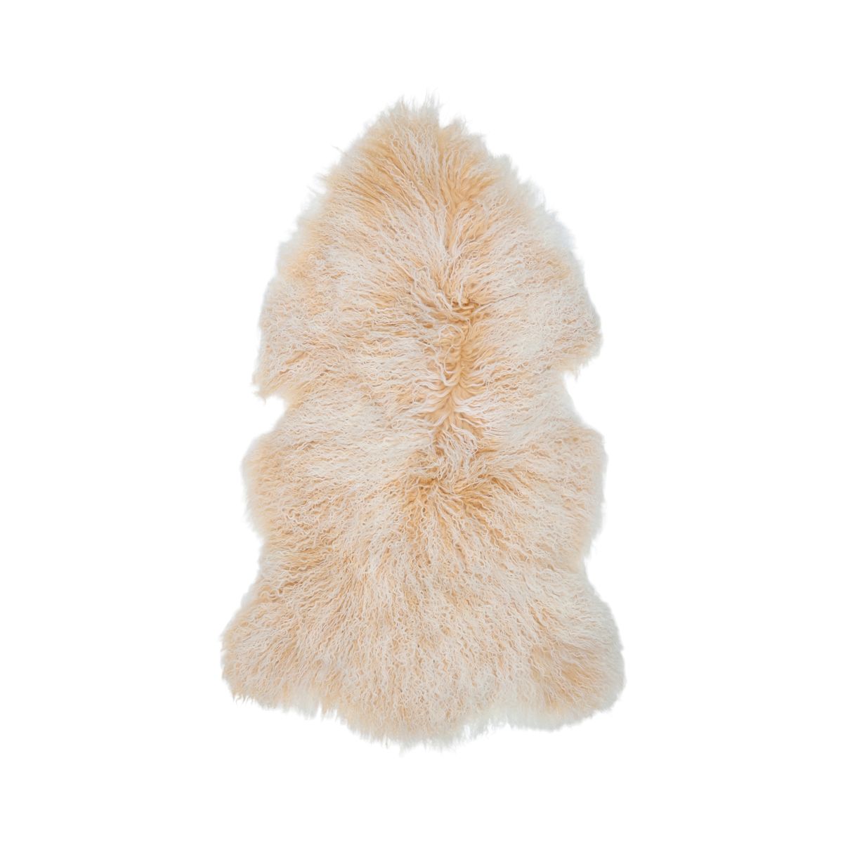 Curly Sheepskin | Mongolian | 85x50 cm Arctic Sunrise
