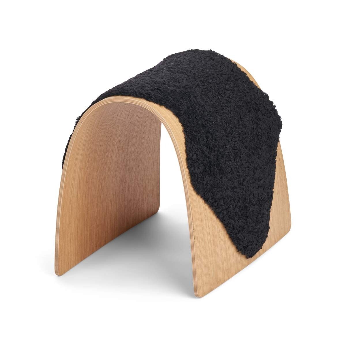 Sheep Stool Cover Black