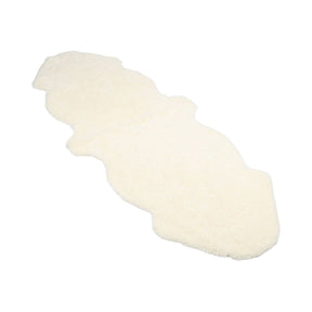 Double Sheepskin |Short Wool | New Zealand | 160x60 cm White