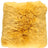 Long-Wool Sheepskin Cushion | 50x50 cm Imperial Yellow