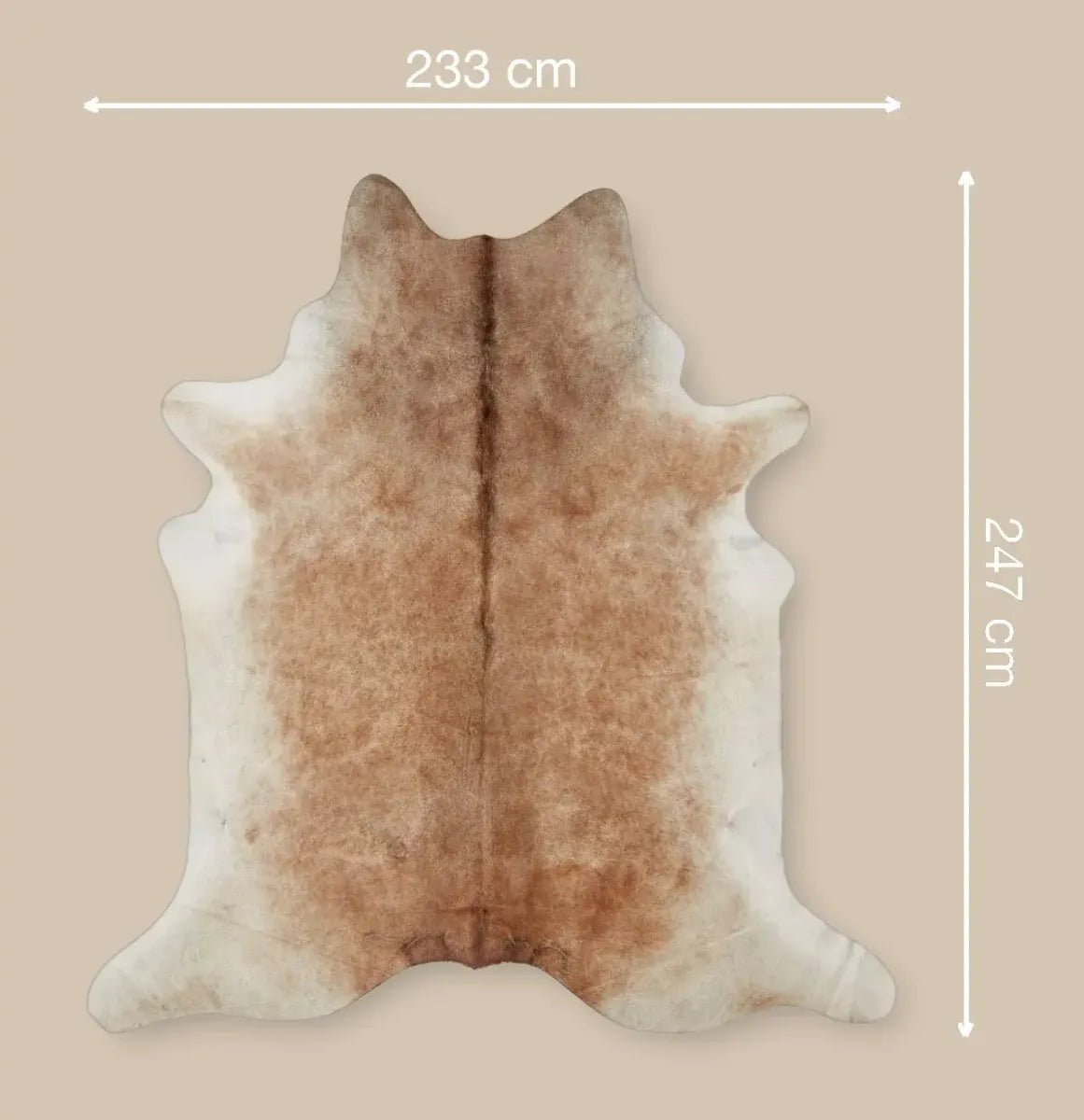 Cow Hide Rug | Grey Beige | 3,7 sqm Grey Beige