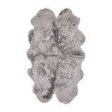 Quadruple Sheepskin | Long Wool | New Zealand | 170x110 cm Light Grey