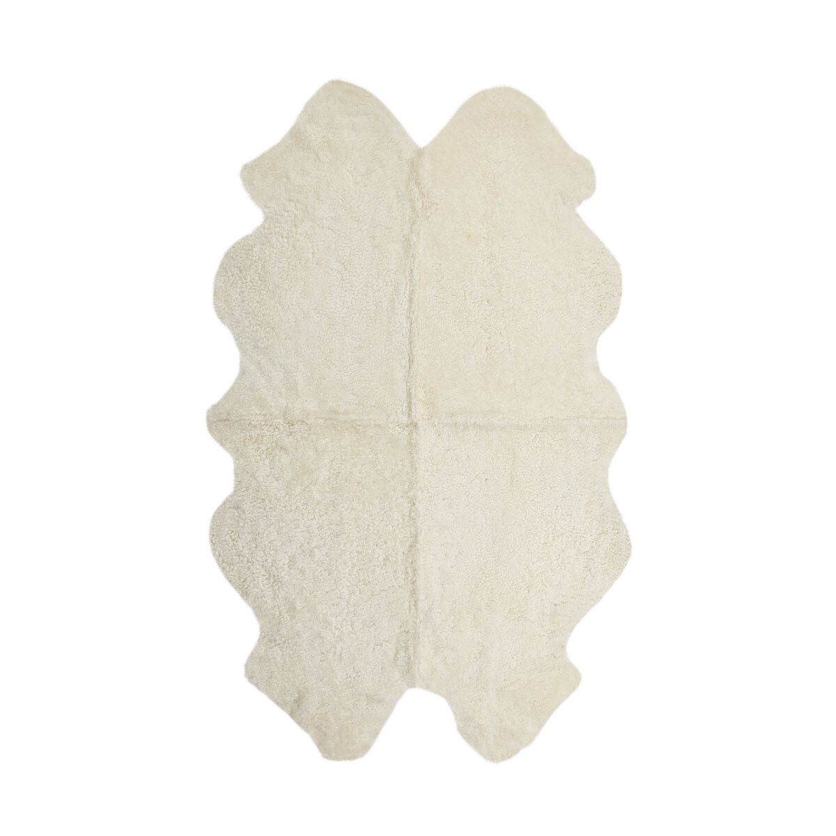 Premium | New Zealand Sheepskin | Short Curly Wool | Rug 180x110 cm Ivory