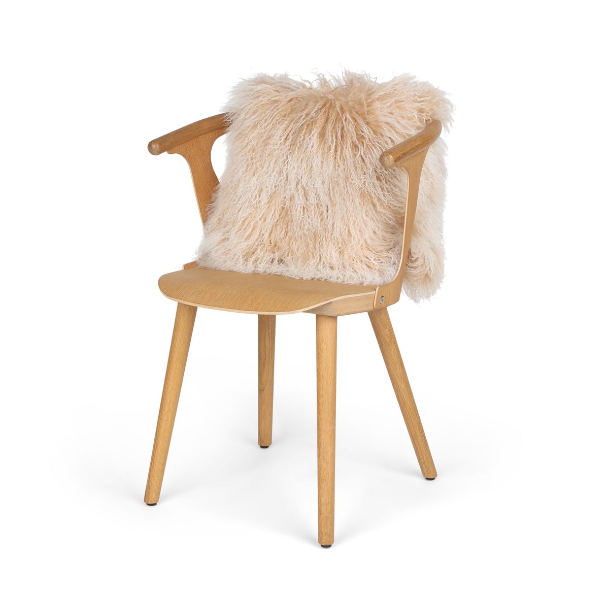 Curly Sheepskin Cushion | Doublesided | 56x56 cm | 40x40 cm Arctic Sunrise