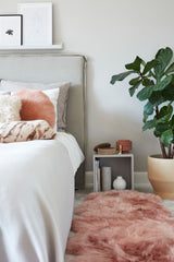 New Zealand Sheepskin | Long Wool | Rug 180 cm Aubergine