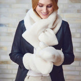 Monta Mittens Beige