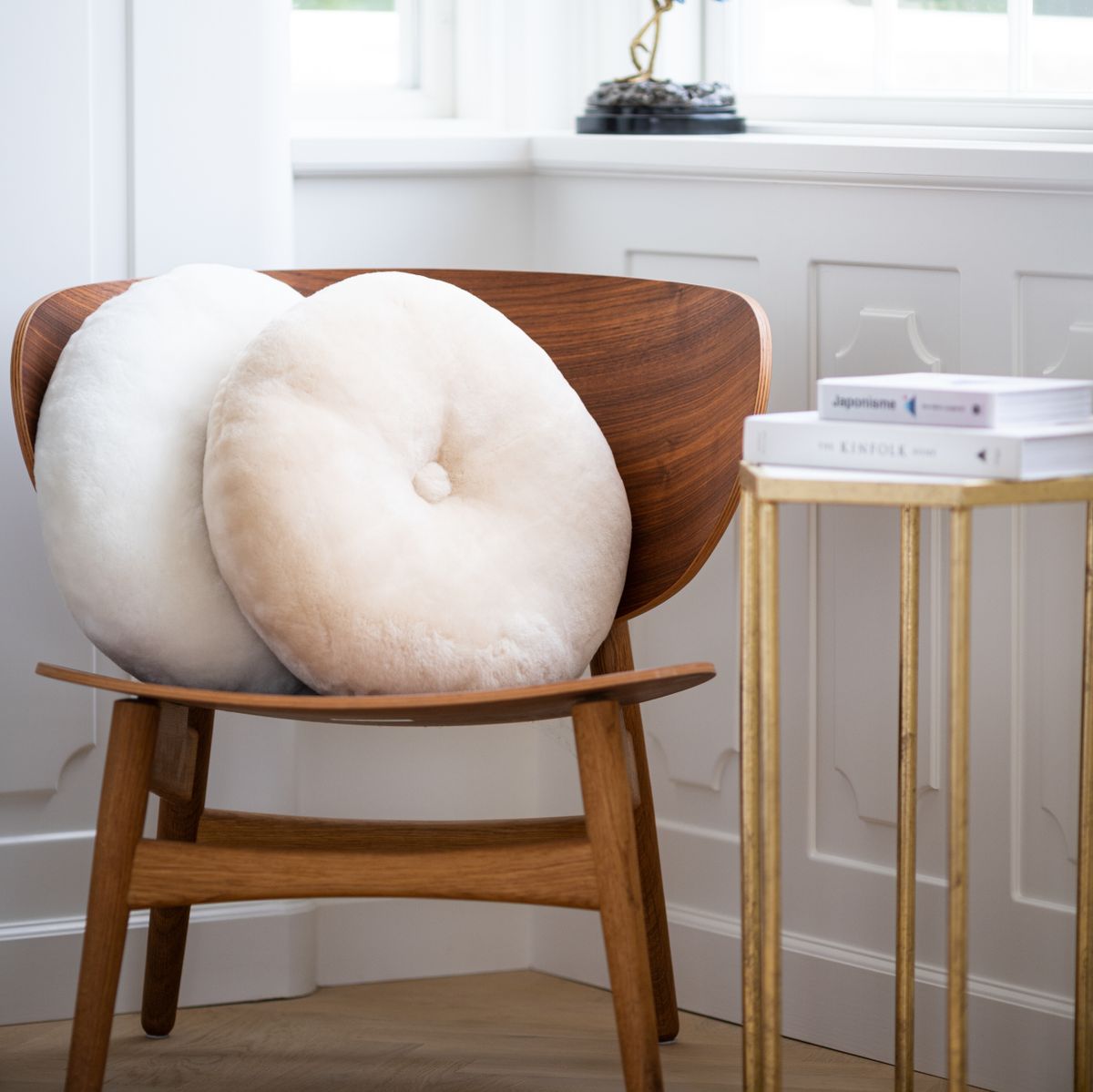Moccasin Cushion | Doublesided | Ø45 cm Chestnut