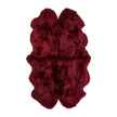 Premium New Zealand Sheepskin | Long Wool | Quadruple Rug 180x110 cm Burgundy