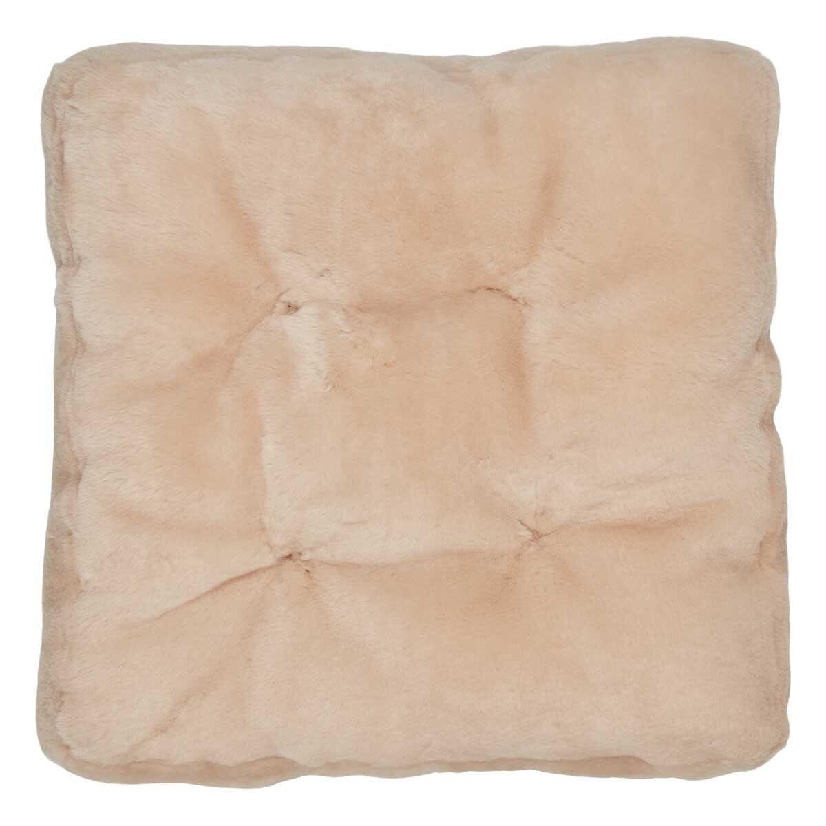 Moccasin Seat Cover | Calfleather backing Chestnut