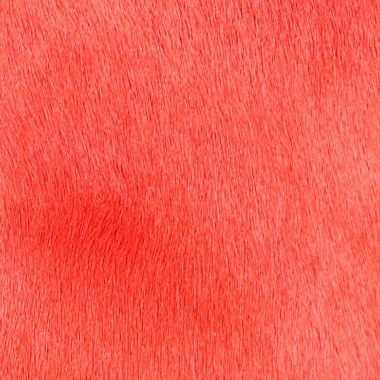 Premium Cowhide Cushion | Doublesided | Pattern  Coral Peach