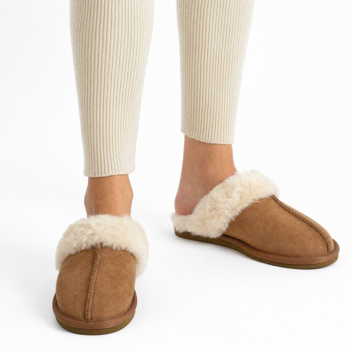 Nordic Sheepskin Slipper Chocolate